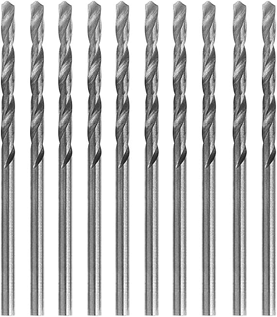Multifunction 10pcs Tiny Micro HSS 0.8mm Cylinder Shank Twist Drill Bit