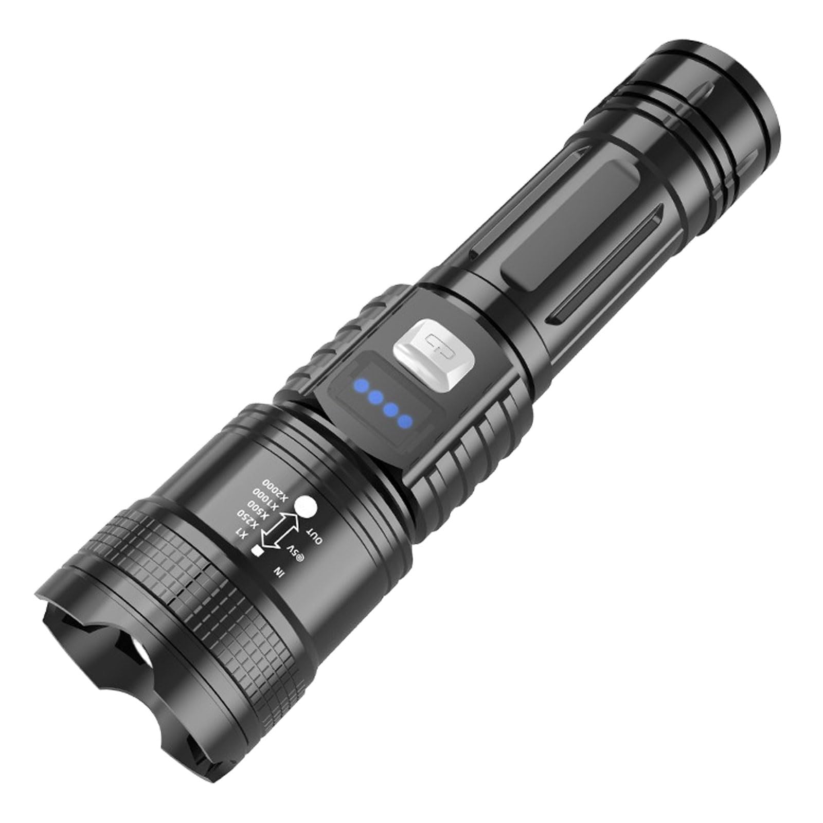 Geistle 2025 The Ultimate Survival Flashlight,LED Rechargeable Flashlights High Lumens,Powerful Super Bright Flash Light with Zoom for Camping,Fishing
