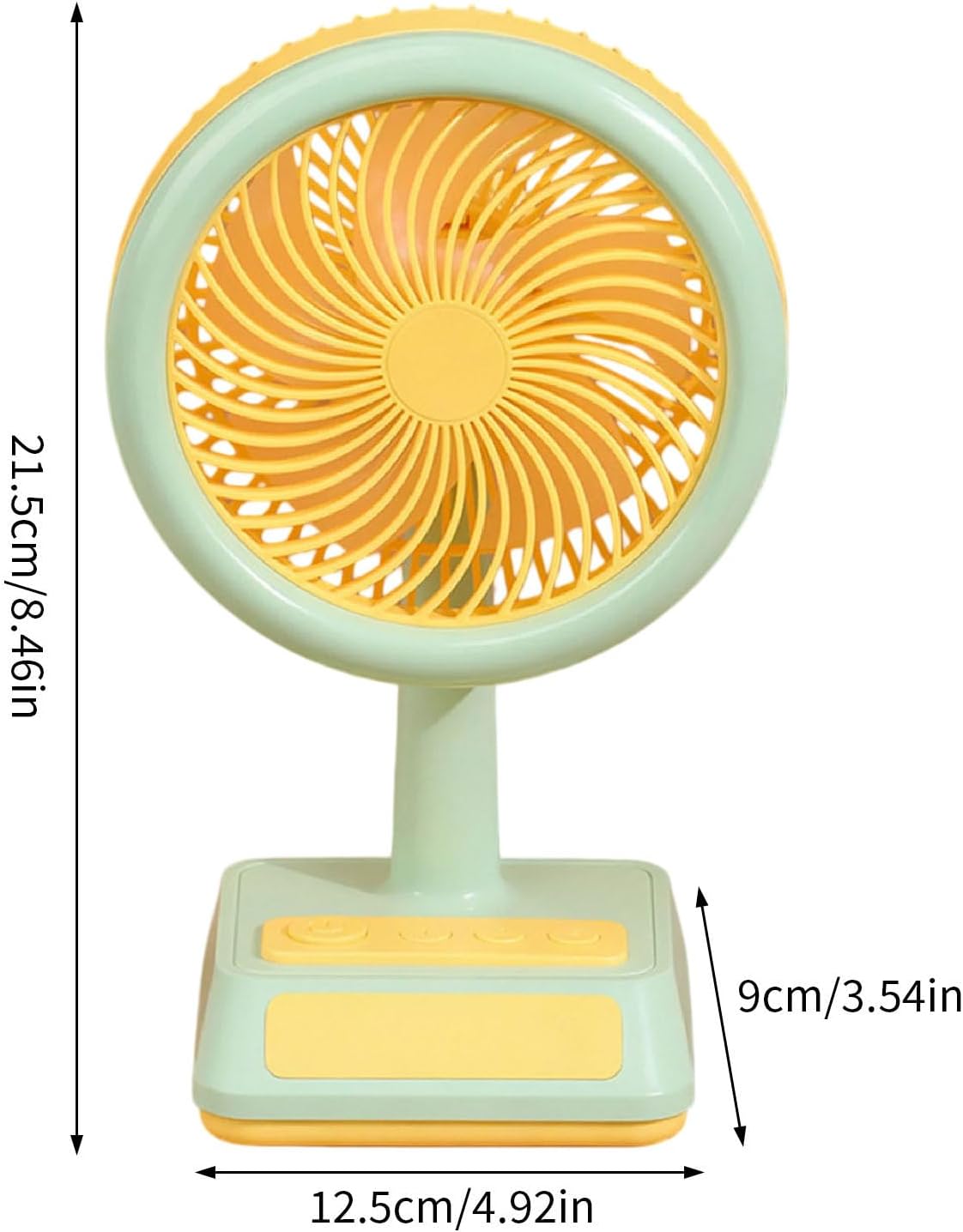Air Cooling Desktop Table Fan with 3 Speed for Indoor, A | Adjustable Direction Desk Fan for Home Bedroom Camping Outdoor Kitchen Car Use