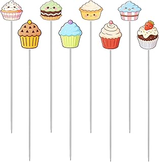 8-teiliges Set Kuchen-Garprober aus Edelstahl – Backzubehör für die Küche – Bunte B…