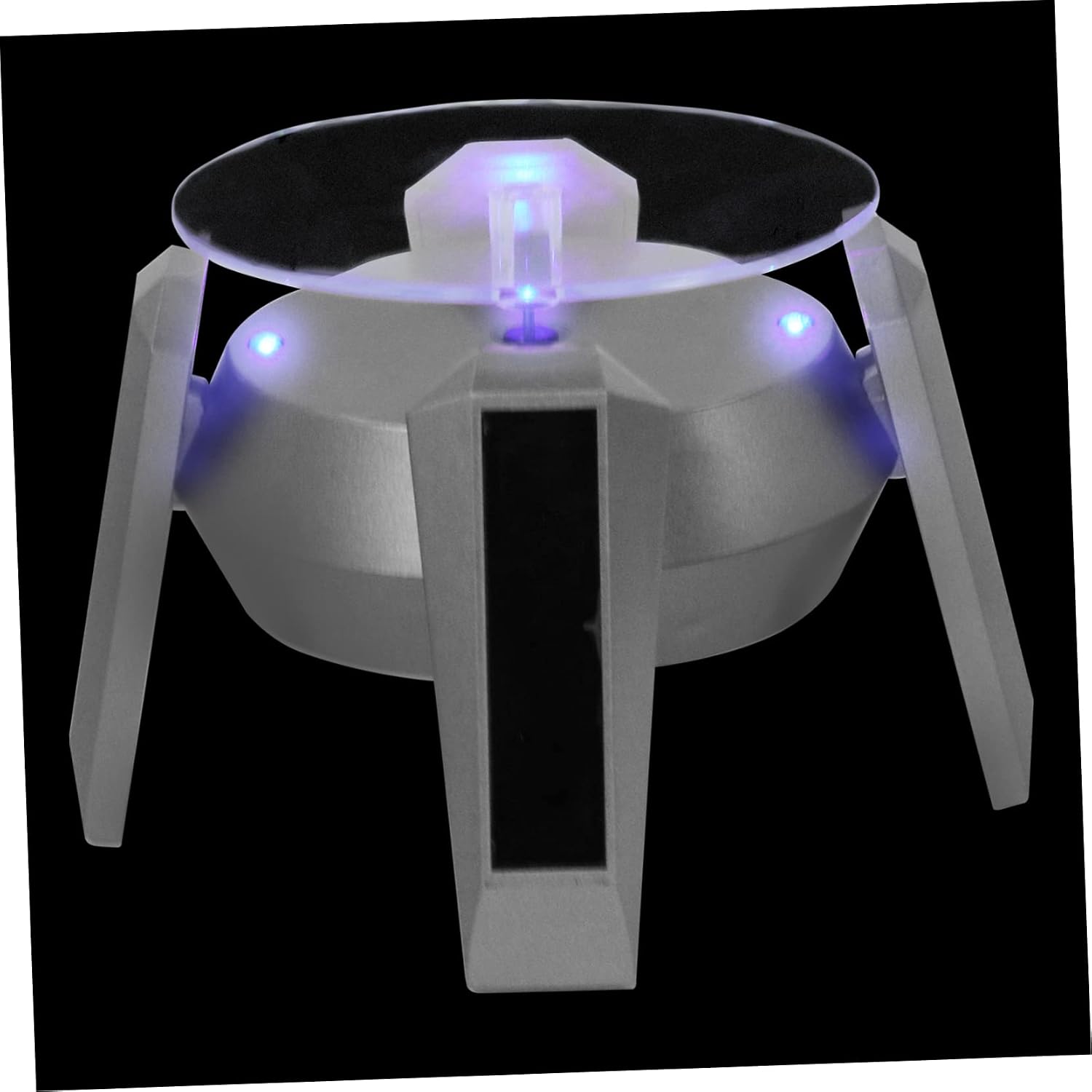ABOOFAN Solar Spacecraft Display Stand Rotating Shelf Led Demonstration Turntable Display Rack