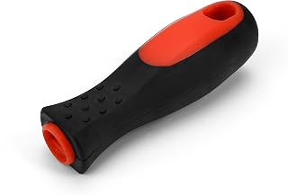 BuleVina Horseshoe File Handle, Hoof Farrier Rasp for Horses, Large Size Ergonomic Plastic Non‑Slip Handle with 0.58'' Socket Dia for Universal Repair Horseshoe (Double Color)
