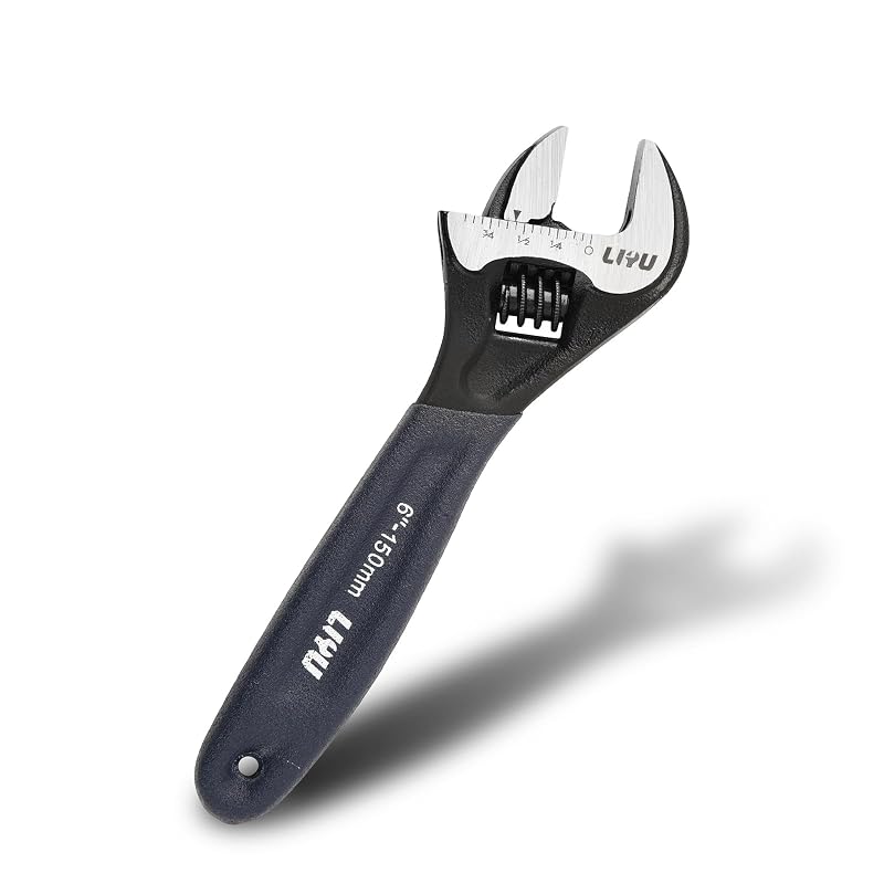 Chave Ajustável LIYU de 15,2 cm em Aço-Liga Forjado com Escalas Métrica e SAE