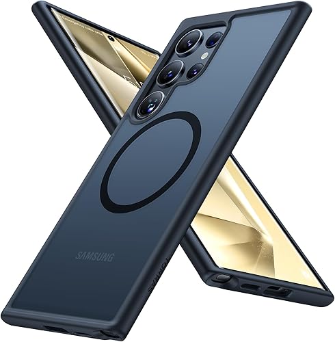 TORRAS Funda magnética a prueba de golpes para Samsung Galaxy S24 Ultra, 18N Mighty Magnetic prueba de caídas de grado militar de 12 pies compatible