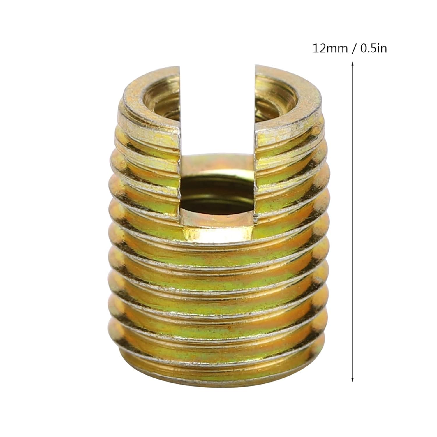 20Pcs 302 Carbon Steel Self Tapping Thread Insert Accessories Inner M2*0.4 Outer M4.5 * 0.5 for Automotive Repair (Inner M6*1.0, Outer M9*1.0, Length 12mm)