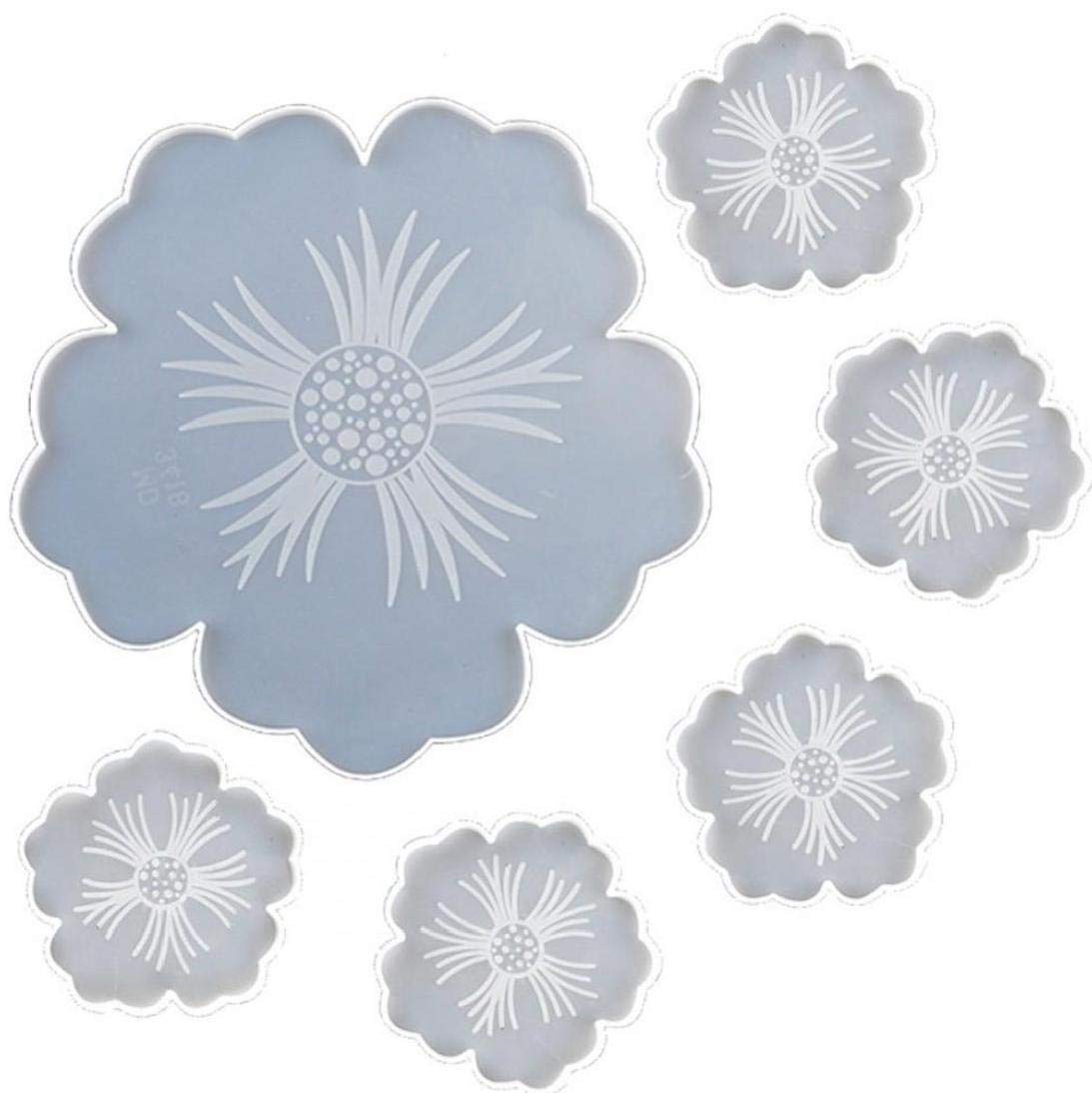 Moule silicone thé dessous de verre résine époxy bricolage plateau deco maison moule casting