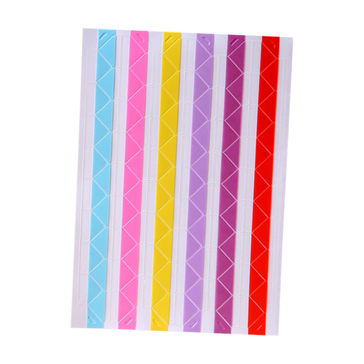 Generic 10Sheets Photo Corner Stickers Set Rainbow Color Album Corners for Scrapbook and Photo Craft Self Adhesive Corner Stickers for Picture Decoration