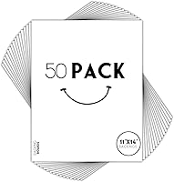 Vista 13 de 11 x 14 pulgadas color blanco esteras de respaldo Juego completo