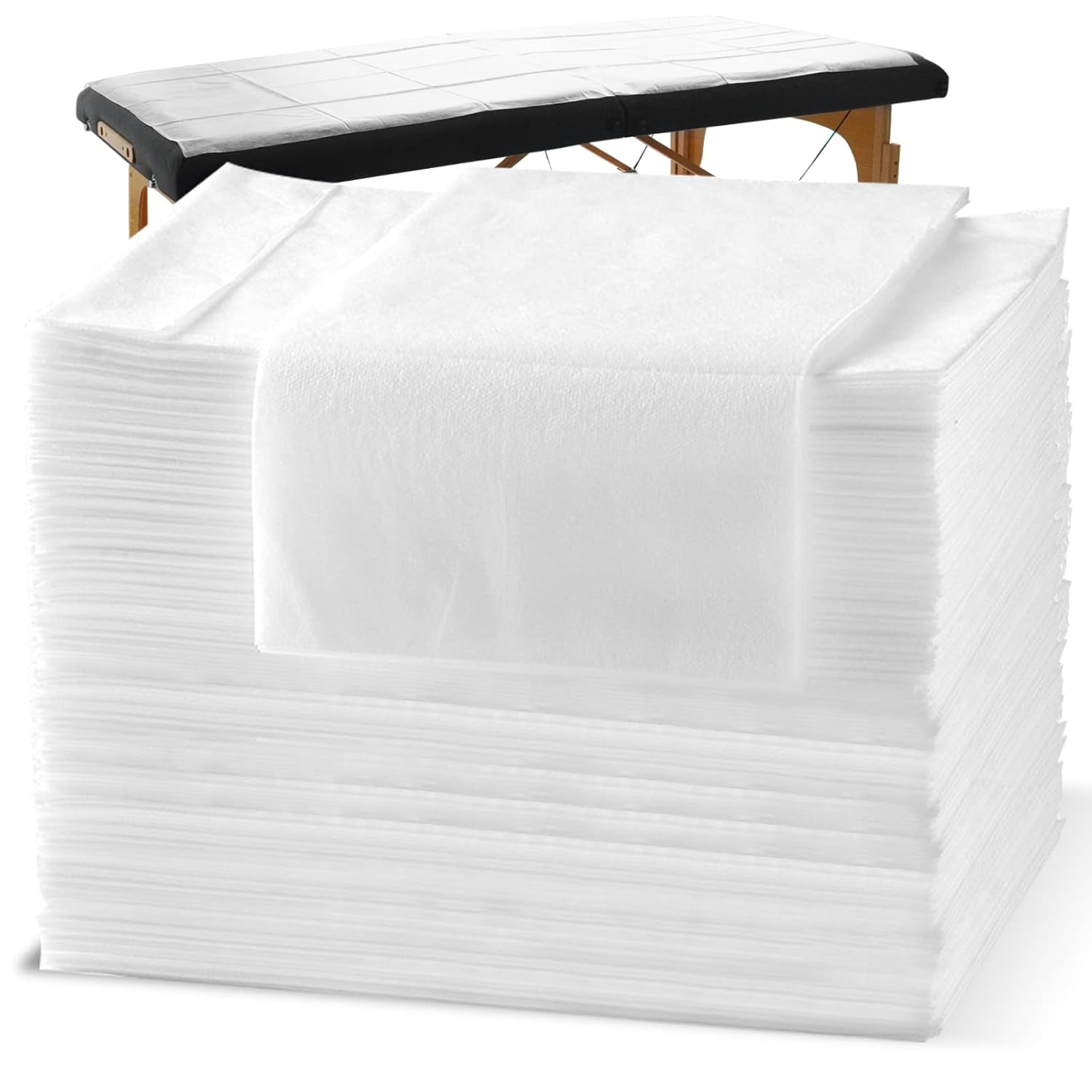 Spa Bed Sheets Disposable Massage Table Set, 90 Pcs Massage Sheets Cover Non-Woven Fabric for Beauty Salon, Hotels, 70 x 31