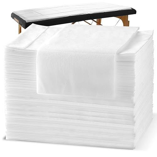 Miniatura 6 de Juego de sábanas de spa desechables para mesa de masaje, 30 piezas de sábanas de masaje, tela no tejida para salón de belleza, hoteles, 70 x 31
