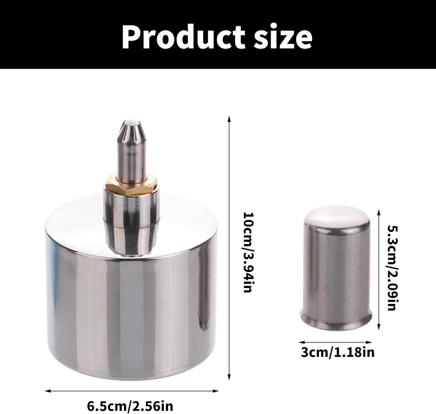 Alcohols Lamp Stainless Steel Burners Heating Dentals Lab with Wick Leather Craft Work Heating Tool Stainless Steel Burners Dentals Lab