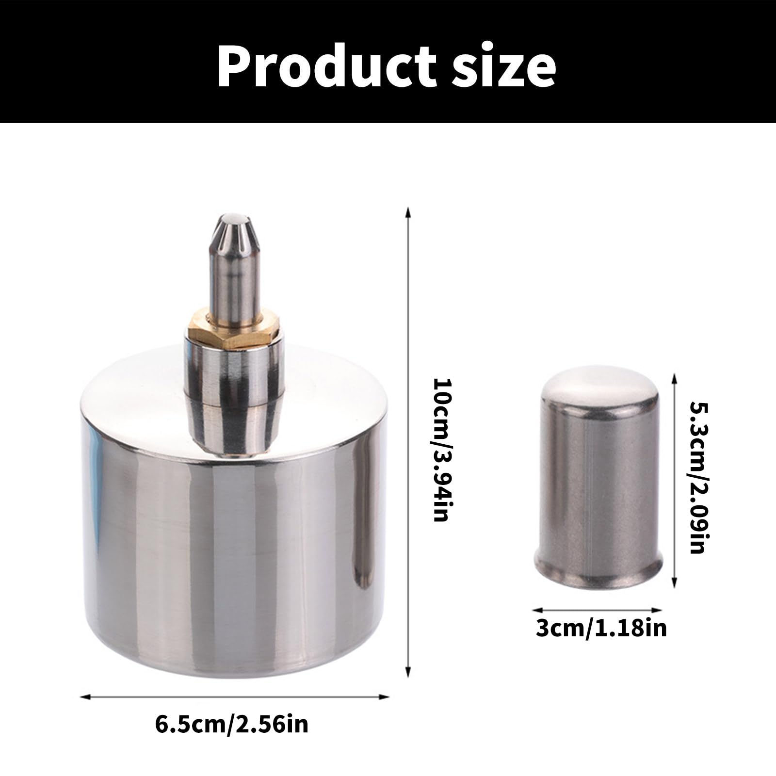 Brûleurs à alcool en acier inoxydable pour laboratoire, chimie, lampe de laboratoire dentaire avec outil de chauffage à mèche