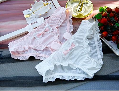 Miniatura 2 de Bragas de bikini para mujer, lencería japonesa, paquete de 2 unidades, ropa interior Kawaii Cosplay