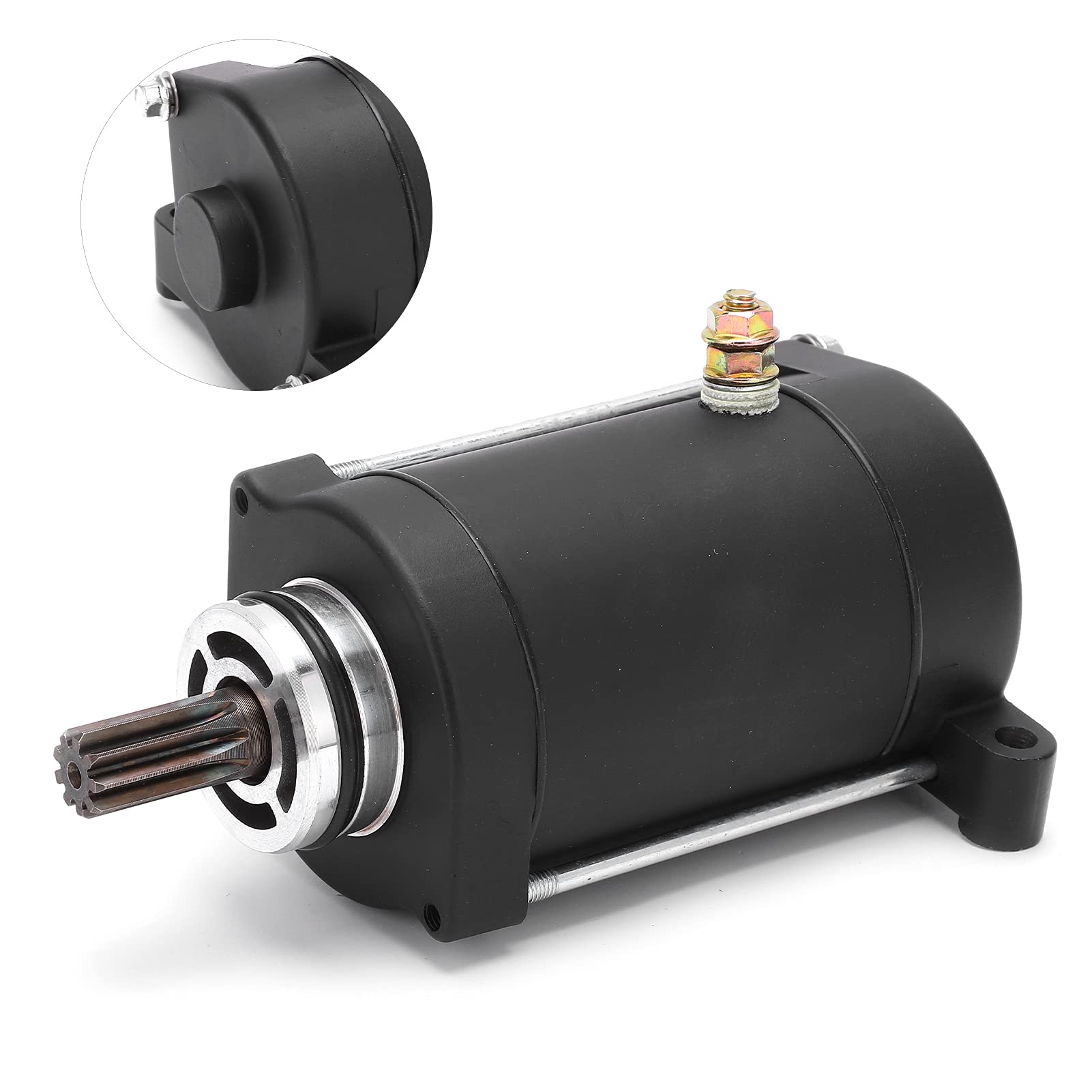 Akozon Motor de arranque, 0600-091100 Reemplazo del motor de arranque de 9 dientes para CF MOTO ATV X6 Terralander 625
