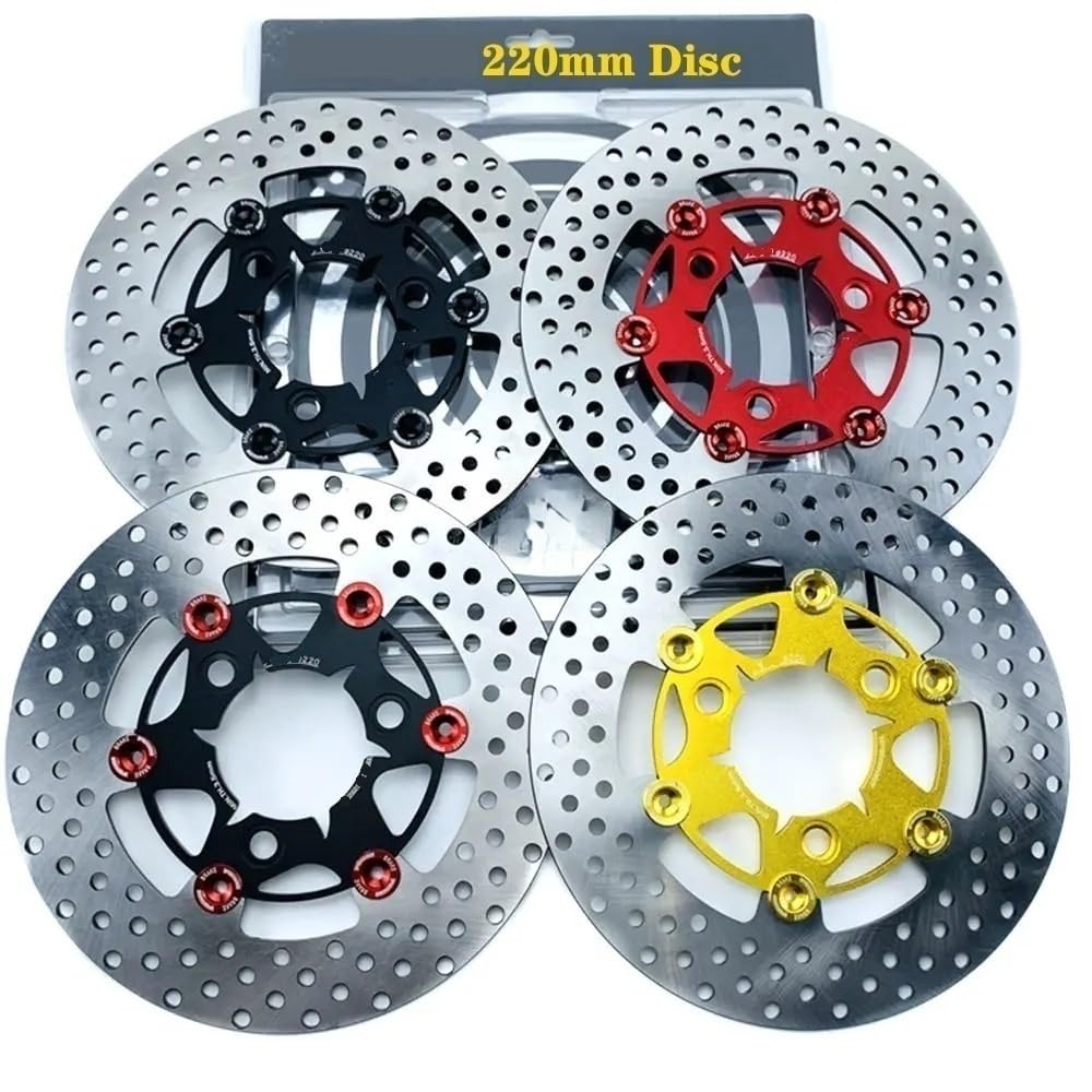 Dischi Freno Moto Universale 220 * 70mm 3 Fori Disco Flottante Moto Anteriore Freno Posteriore Per RSZ JOG FORCE Per M3 Scooter Dirt Bike Accessori