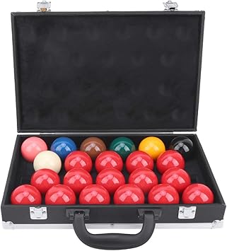 Amazon 英語のスヌーカー 技量ビリヤード愛好家のための22xボールと1x収納ボックスを備えたスヌーカーボールビリヤードボール イングリッシュスヌーカー Curasal ビリヤード