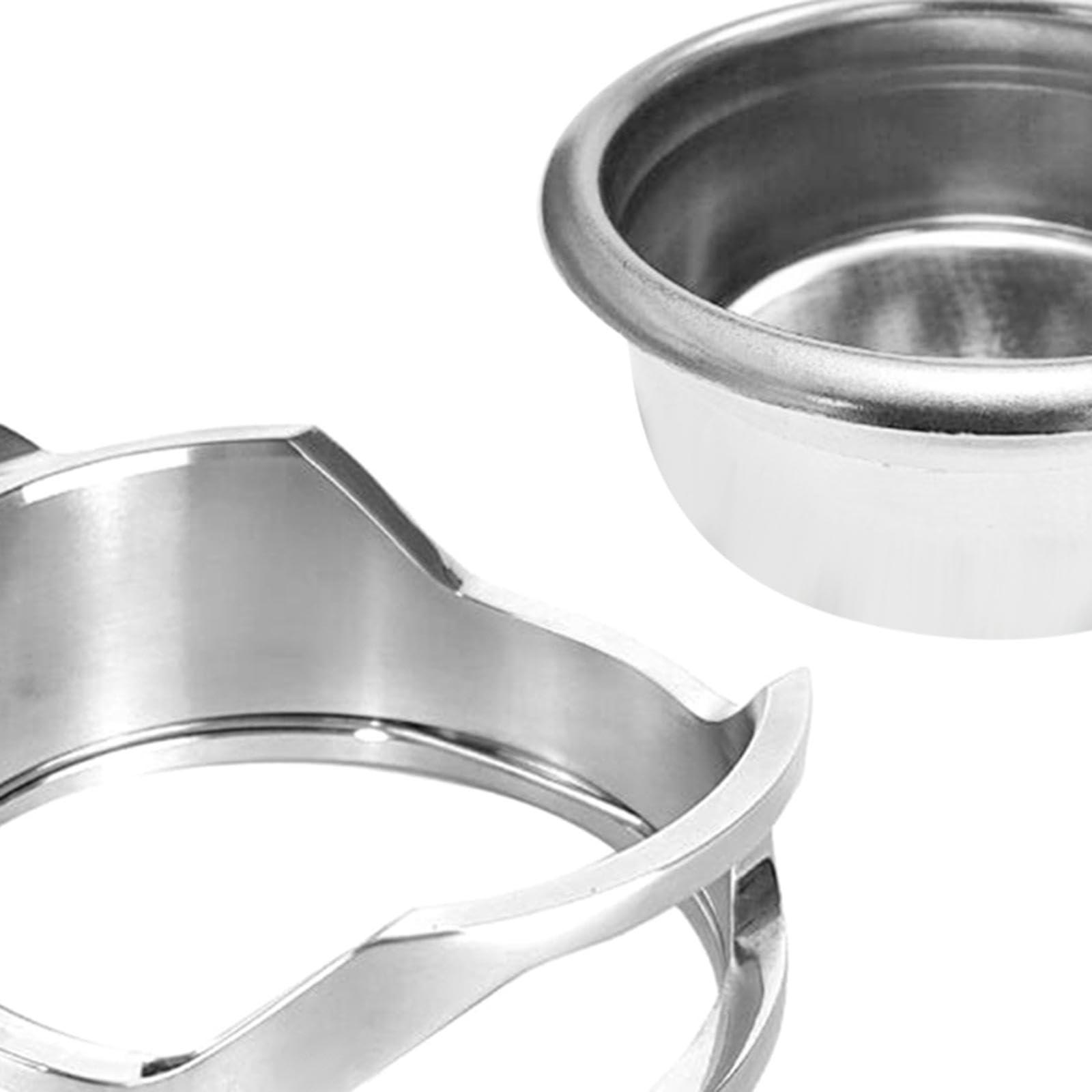 Fenteer Cabezal de Portafiltro Sin Fondo de 58 Mm para Cafetera E61, Piezas Fáciles de Limpiar