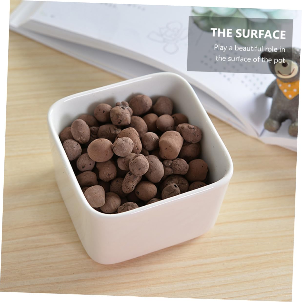 Anneome Ceramsita de Drenaje para Jardinería 1 Kg Arcilla Expandida Porosa 05-1 CM Material Transpirable para Cultivo sin Suelo y Mejora de Macetas