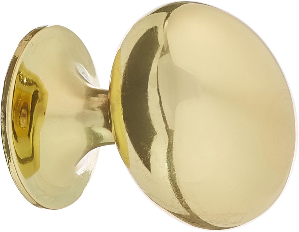 Bulk Hardware BH06140 Cupboard Cabinet Door Knob Oval EB Metal 32mm, Set of 4 Piece