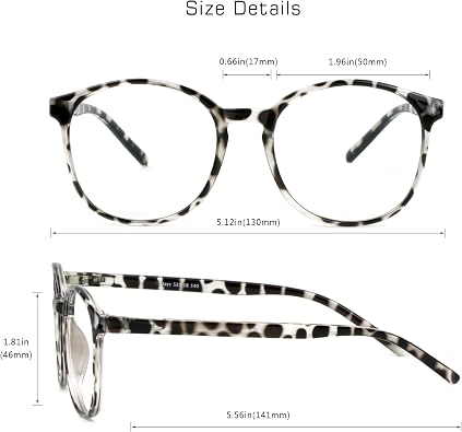 VisionGlobal Blue Light Blocking Glasses, Lightweight Oval Frame, Computer Glasses for Gaming, Office, TV