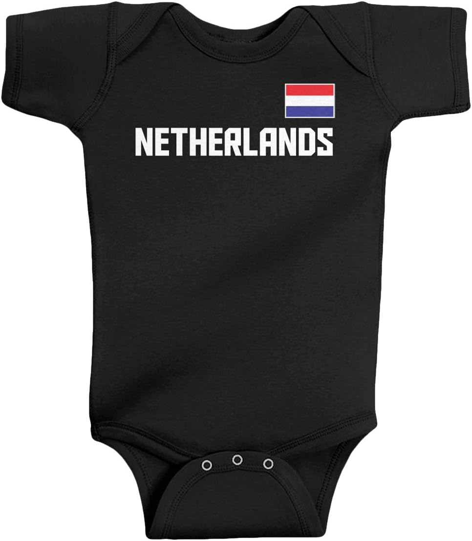 Threadrock Unisex Baby Netherlands National Pride Bodysuit
