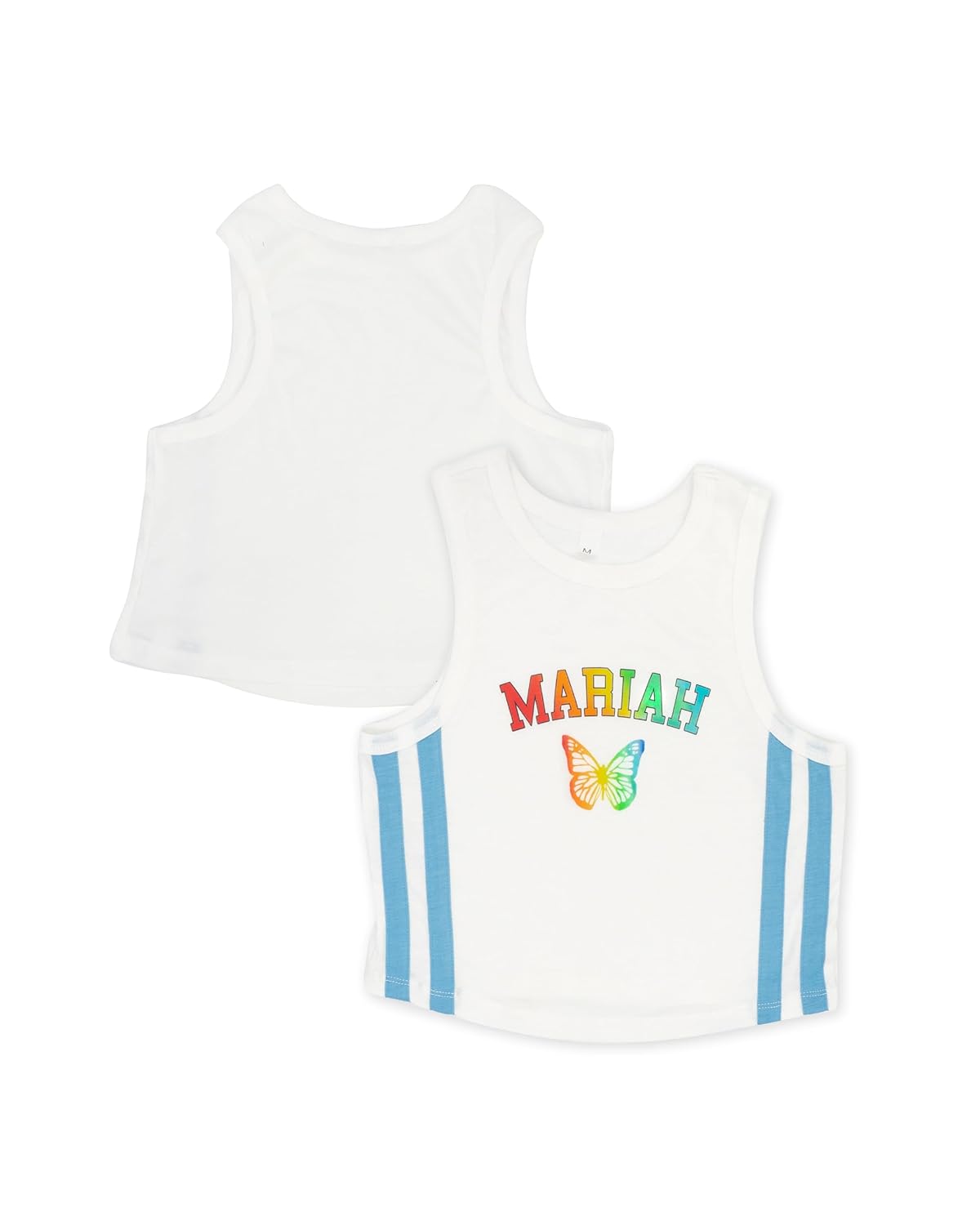 Mariah Carey Unisex-Adult Mariah Carey Official Stripe Tank Top
