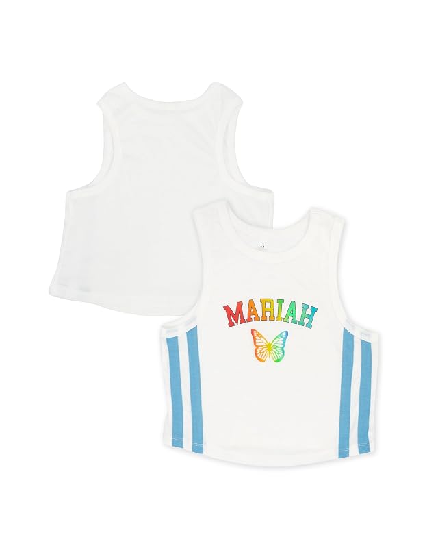 Mariah Carey Unisex-Adult Mariah Carey Official Stripe Tank Top
