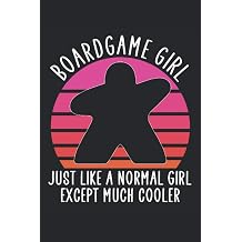 board game girl like a normal girl except much cooler board games notebook | sketchbook with 120 pages squared Graph Paper Composition Notebook Grid Paper, Quad Ruled, 120 pages Softcover 6x9 inch