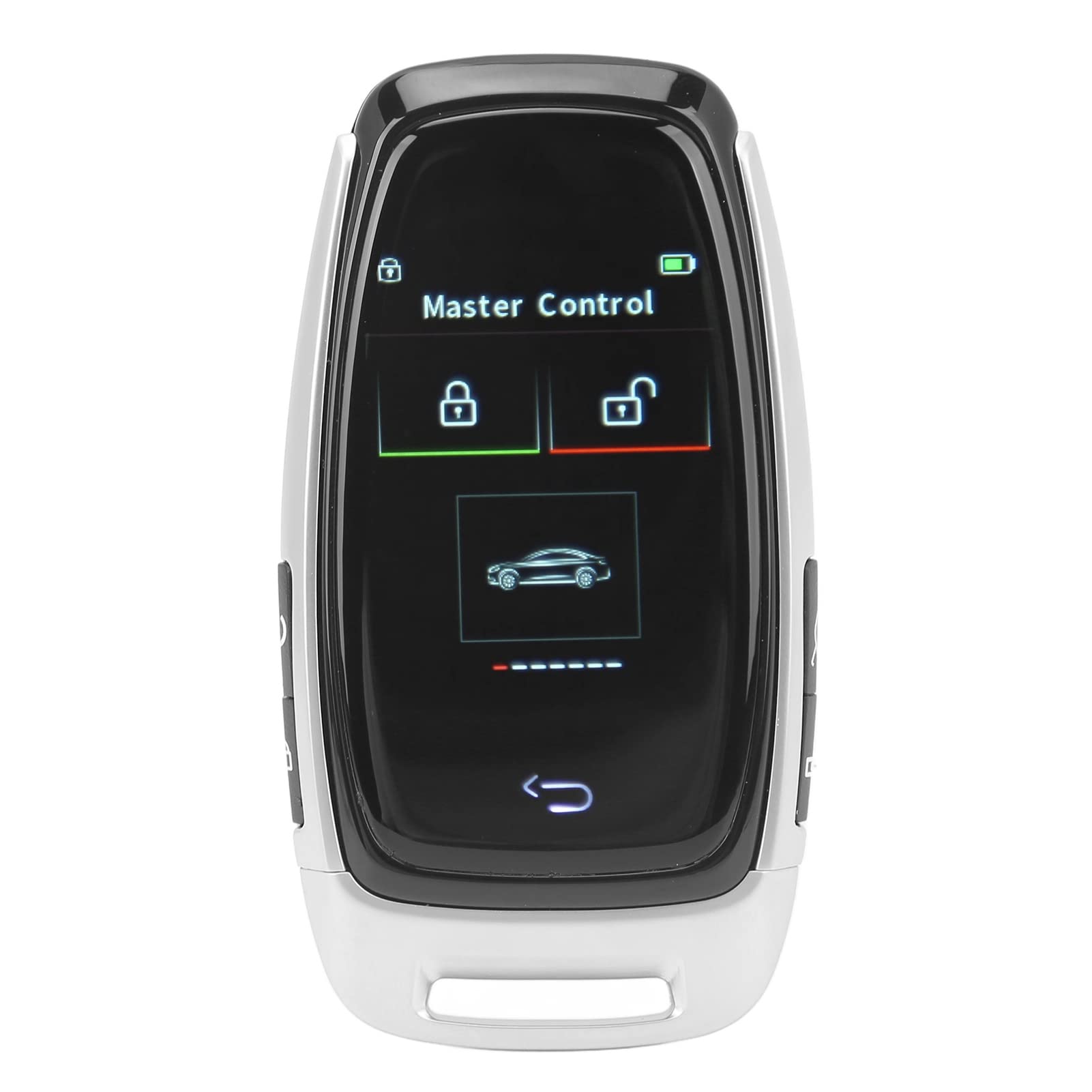 Aramox Car Modification Smart LCD Key Entrada sin Llave y Control Remoto para Todos los Modelos con un Botón de Inicio (Plata)