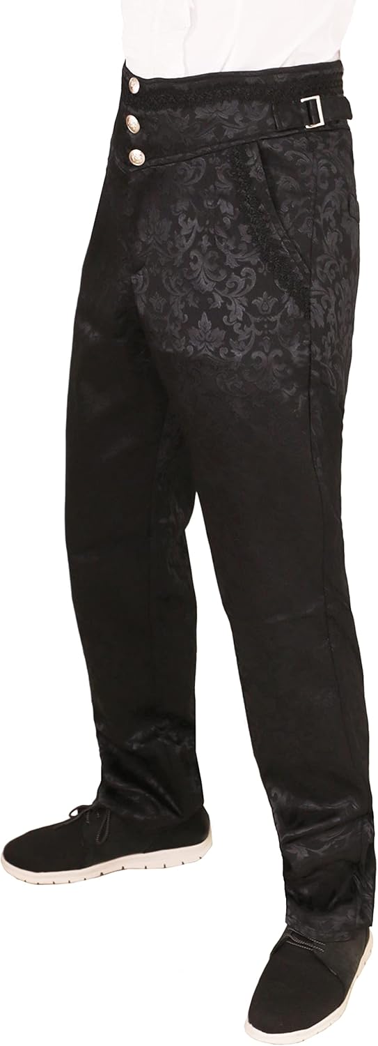 bslingerie Mens Vintage Medieval Steampunk Gothic Victorian Pants Costume Trousers : Clothing, Shoes & Jewelry