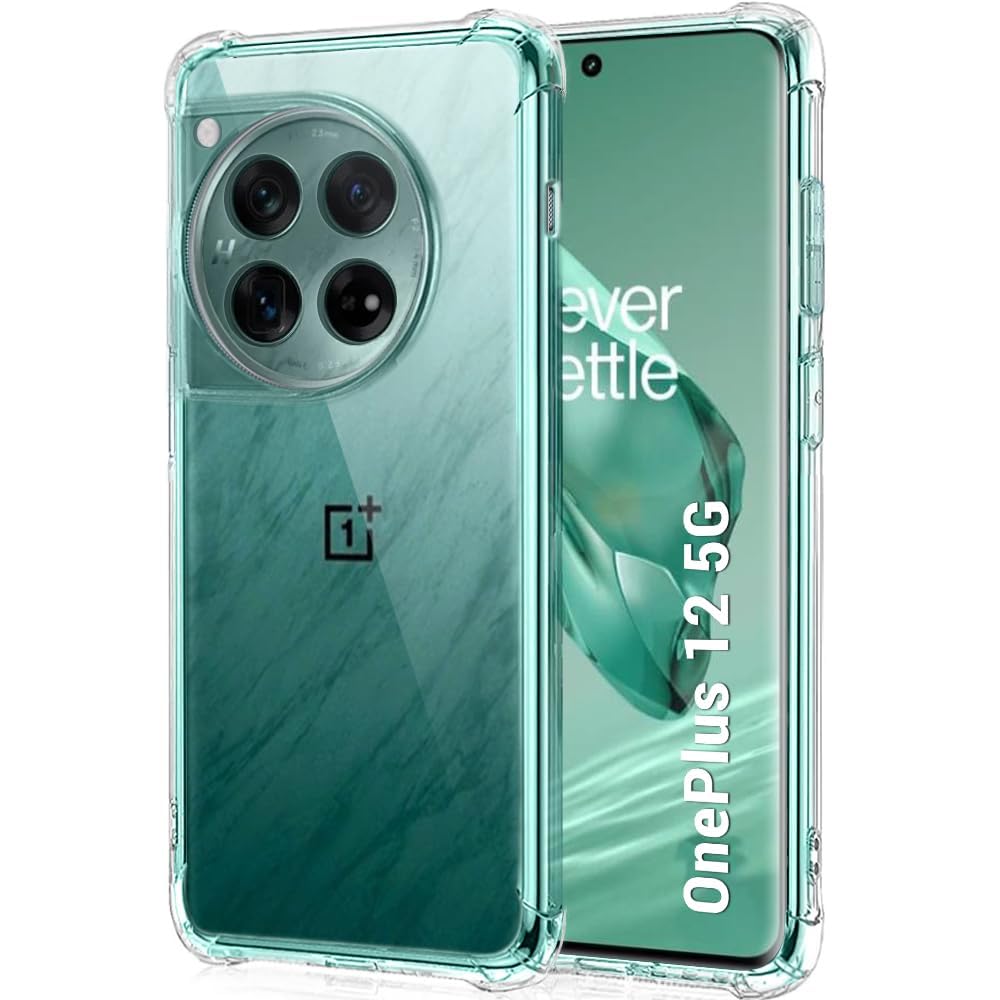 TheGiftKart Shockproof Back Cover Case for OnePlus 12 5G | Raised Bumps for Camera & Screen Protection | Ultra Clear Soft Silicone Back Cover Case for OnePlus 12 5G (TPU, Transparent) (B0CSDLNK4Z) Amazon Price History, Amazon Price Tracker