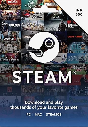 INR 500 Steam Wallet Code (Code Only)