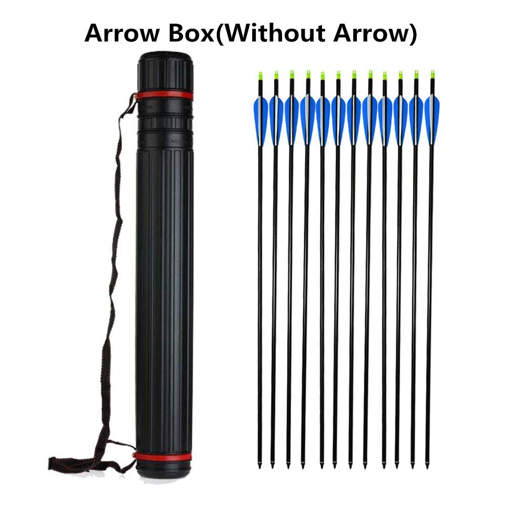 SUNGOOYUE Tube de Flèche Télescopique, 60-105CM Carquois Porte-flèche Stockage Porte-flèche de Tir