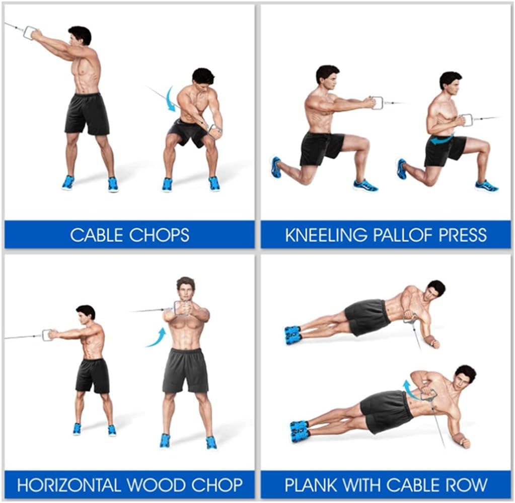 D Handle Pull Down Cable Attachment Set Tricep Grip Pulley Exercise Handles for Home Gym Strength Training Equipment