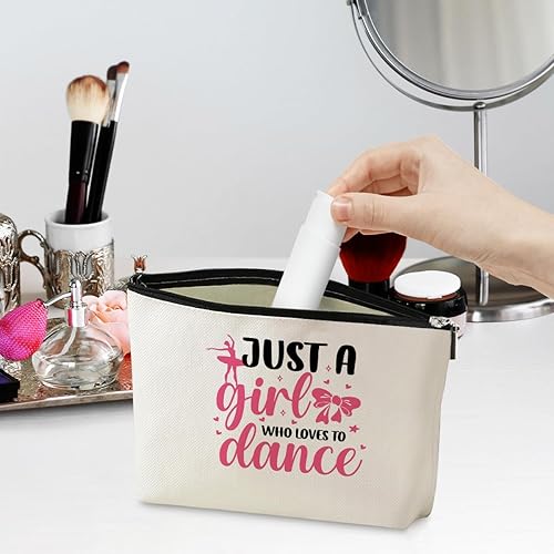 Miniatura 2 de Girl Loves Dance - Bolsa de maquillaje para bailar, regalo divertido para amantes del ballet, regalos elegantes para bailar, mujeres, amigas, niñas,