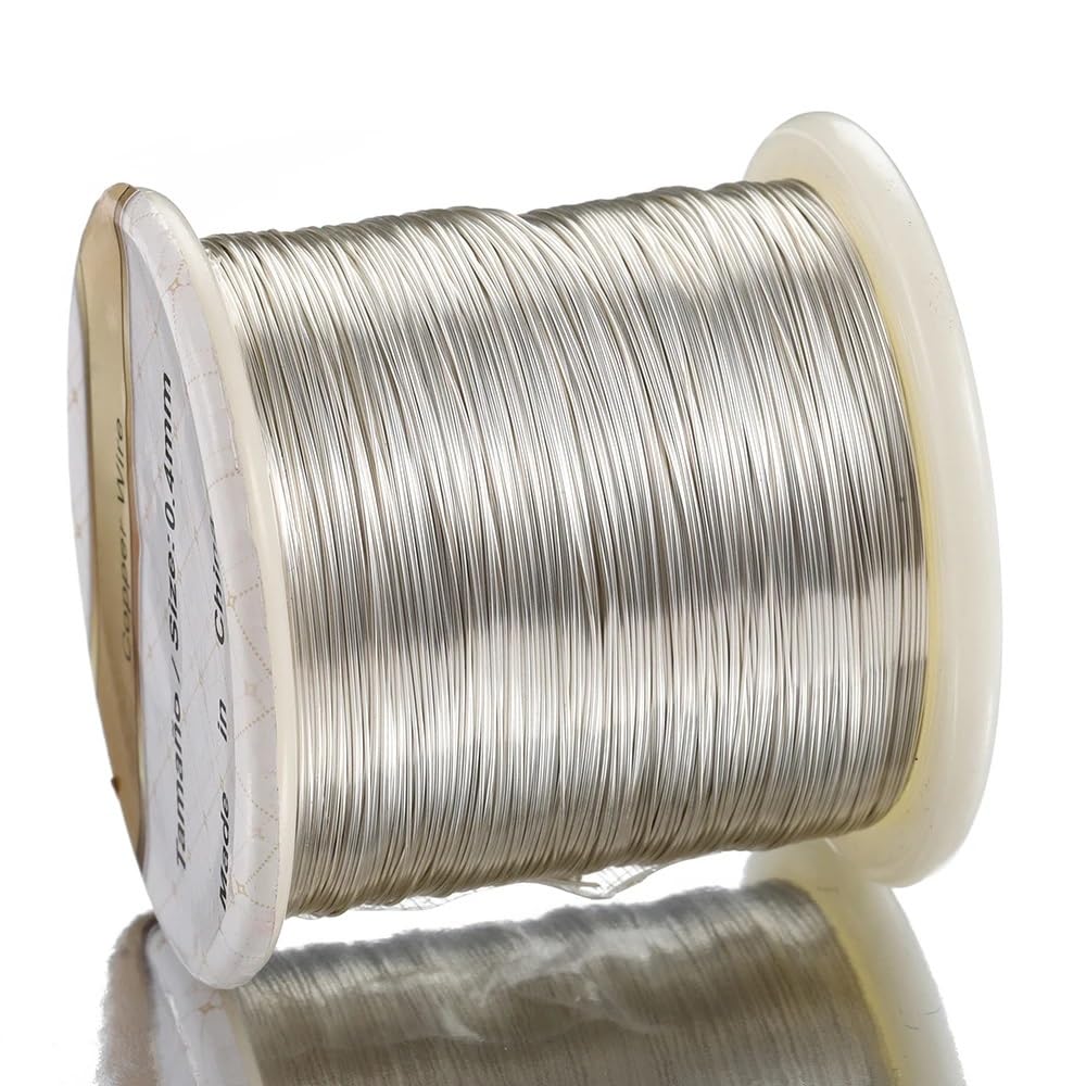 Aluminium-Gauge 1 Rolle Kupferperlendraht ohne Verblassen, anlaufbeständiger Draht, für Armband, DIY, Ohrringe, Schmuckherstellung, Handwerk (Farbe: