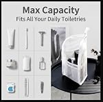 2PCS Standing Toiletry Bag, Portable Lightweight Travel Toiletry Bags with Hanging Hook,Portable Stand Up Organizer for Toothbrush,EVA Clear Waterproof for Travel