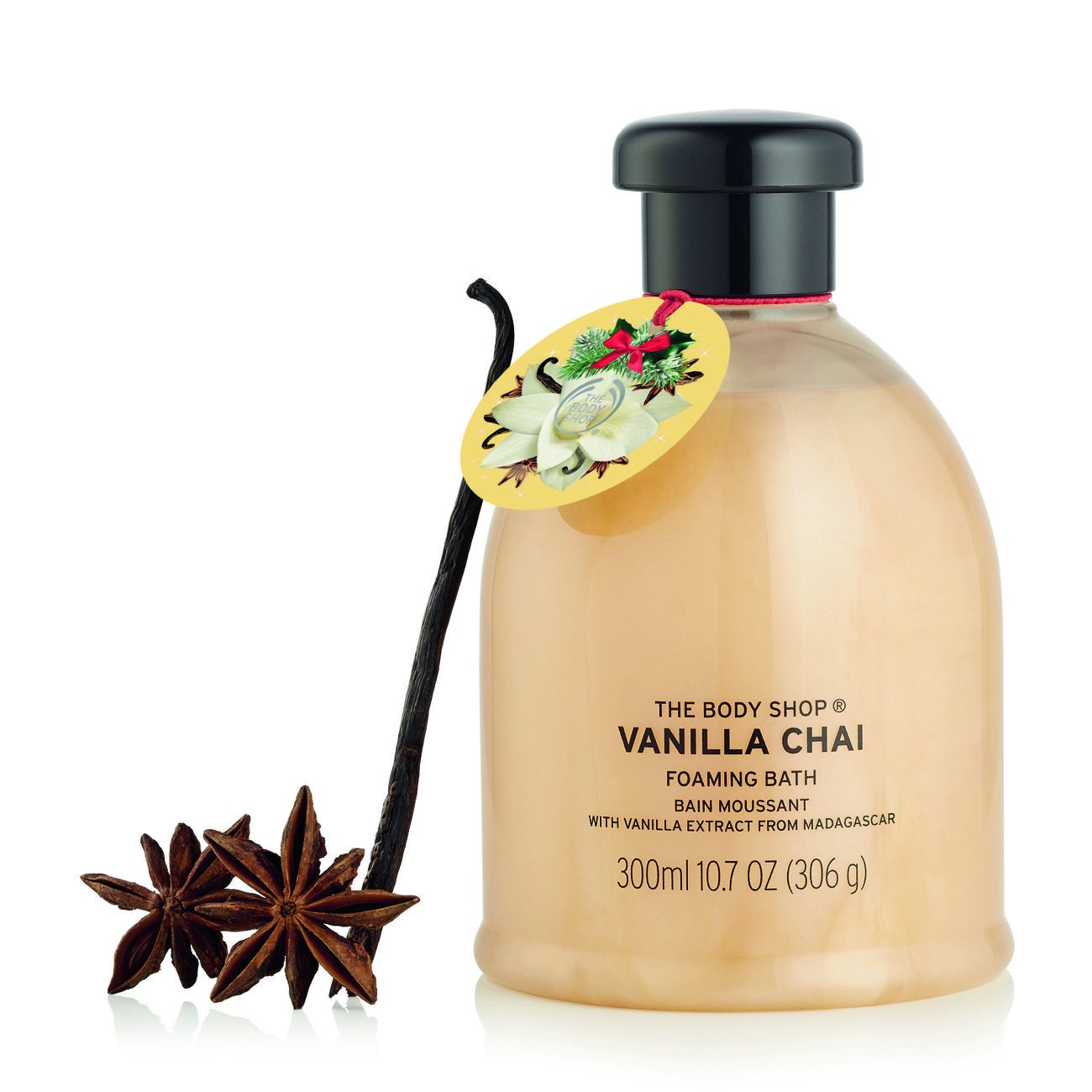 The Body Shop Vanilla Chai Bath Foam, Seasonal Edition Foaming Bubble Bath, 300ml : Beauty & Personal Care