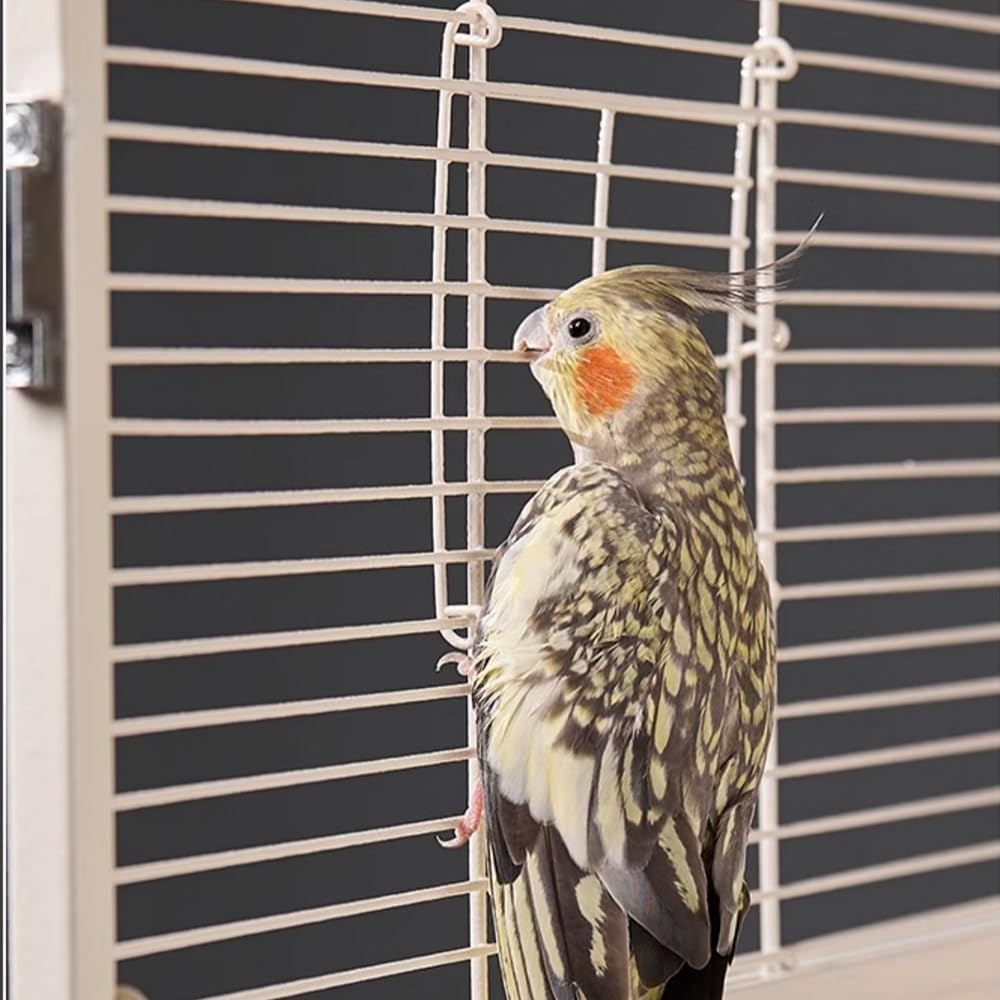 Jaula para pájaros, Jaula para Loros, Jaula Grande para Loros, casa Ampliable, apilable, Villa, Capacidad para Mantener pájaros, Jaula de Viaje para pájaros