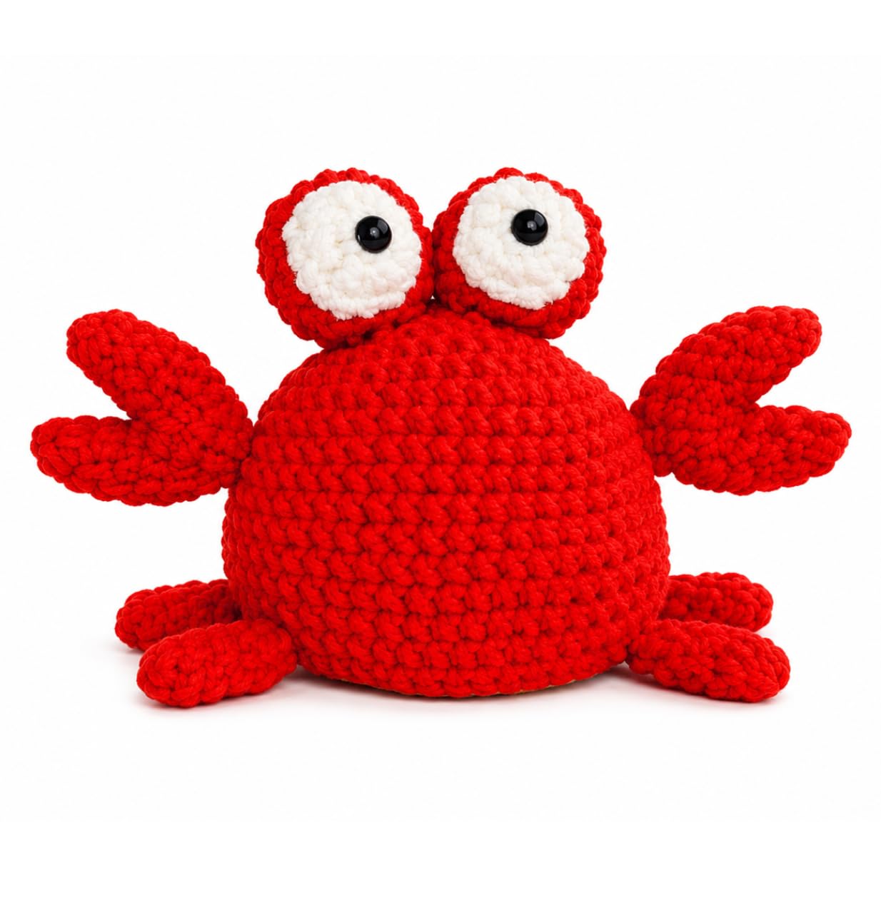 Wild Instinct Handmade Crochet Crab Soft Toy | Ultra Soft Chenille Plush | Handmade Ocean Animal Collectible | Gift for Kids, Babies & Marine Life Lovers-image-46