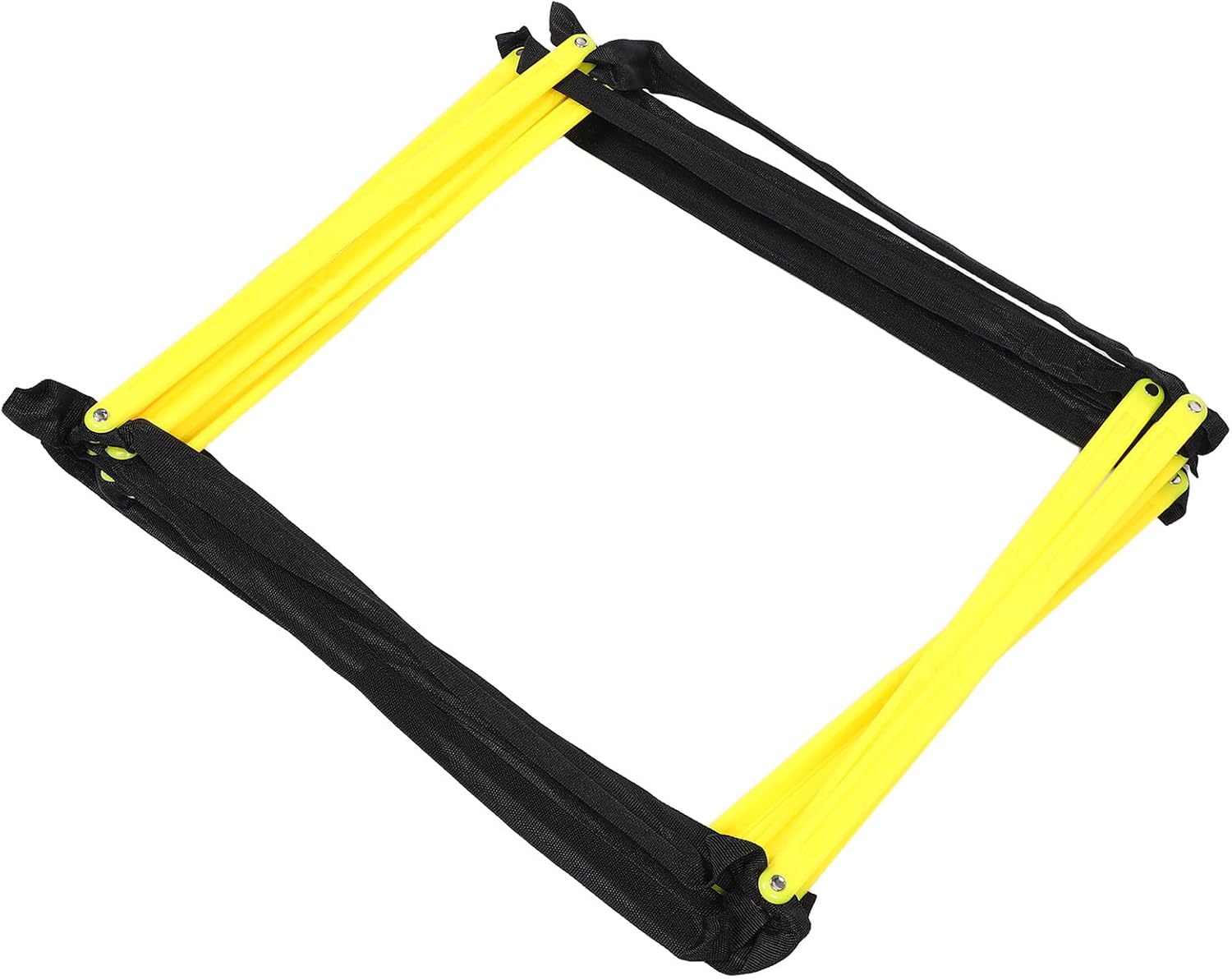 Mikinona Nine-Square Agility Ladder for Football Speed Training, Lightweight Multi-Sport Footwork Ladder with Foldable Soft Rungs, Soccer Agility and Athletic Speed Drill Equipment