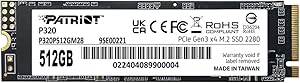 Patriot P320 512GB PCIe Gen3 NVMe
