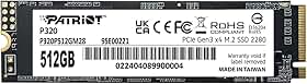 Patriot P320 512GB SSD interno - NVMe PCIe Gen 3x4 - M.2 2280 - Unidade de estado s�lido - P320P480GM28