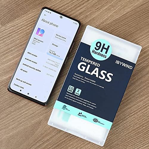 Ibywind Screen Protector for Redmi NOTE 10 PRO 4G(6.67"),[Pack of 2] with Metal Camera Lens Protector,Back Carbon Fiber Skin Protector,Including Easy Install Kit