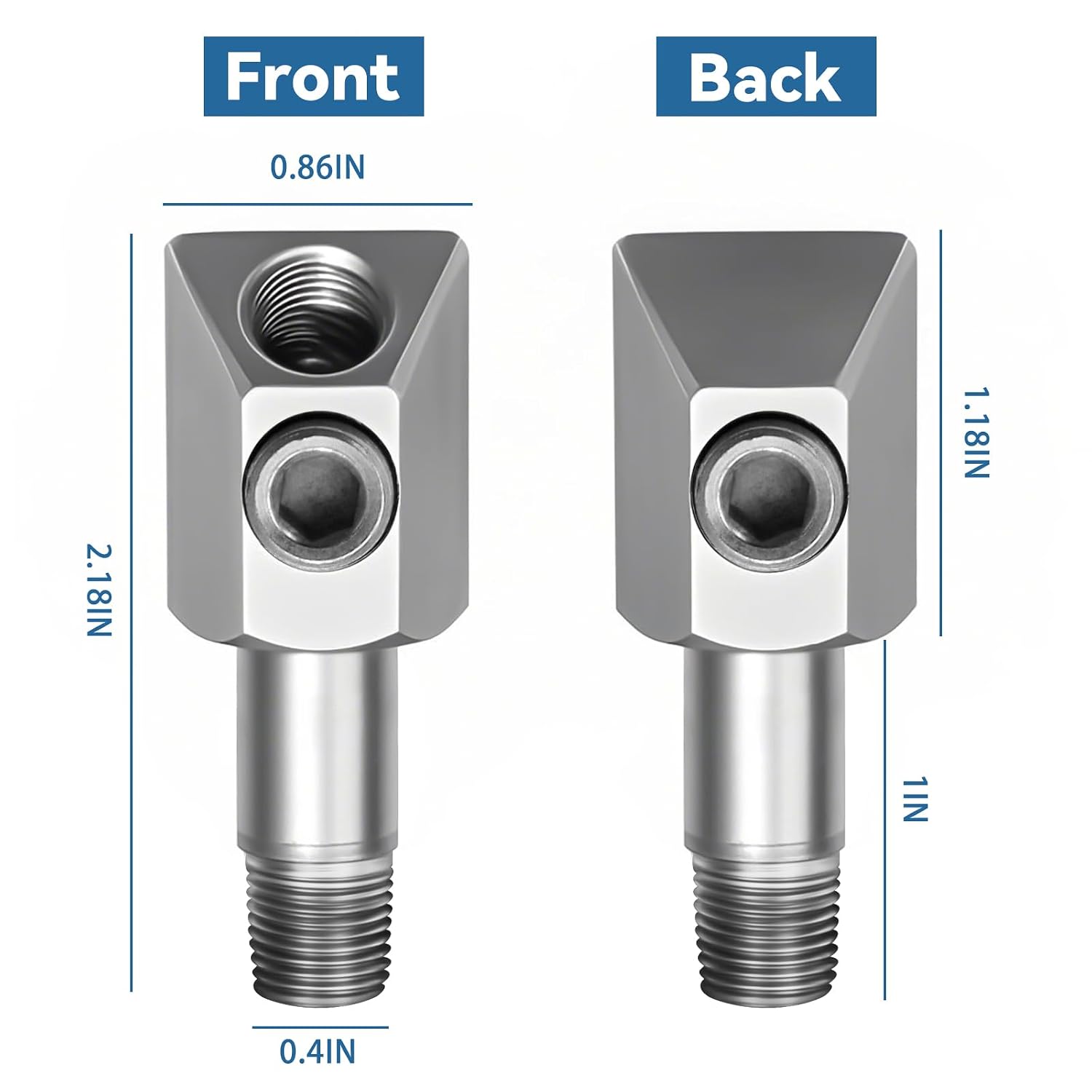 Oil Pressure Sensor Thread Adapter, 1/8-27 NPT Port Plugs, for GM/Chevy 305/350 Oil Pressure & Temperature Sensors