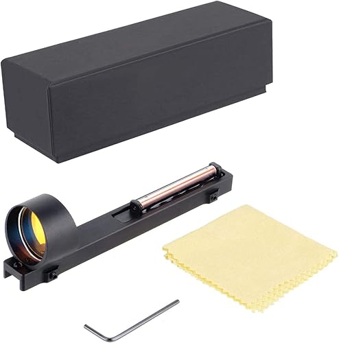 Miniatura 5 de Mira de punto rojo de 1 x 28 pulgadas, alcance óptico ligero para deportes al aire libre, táctica de fibra óptica roja totalmente revestida con