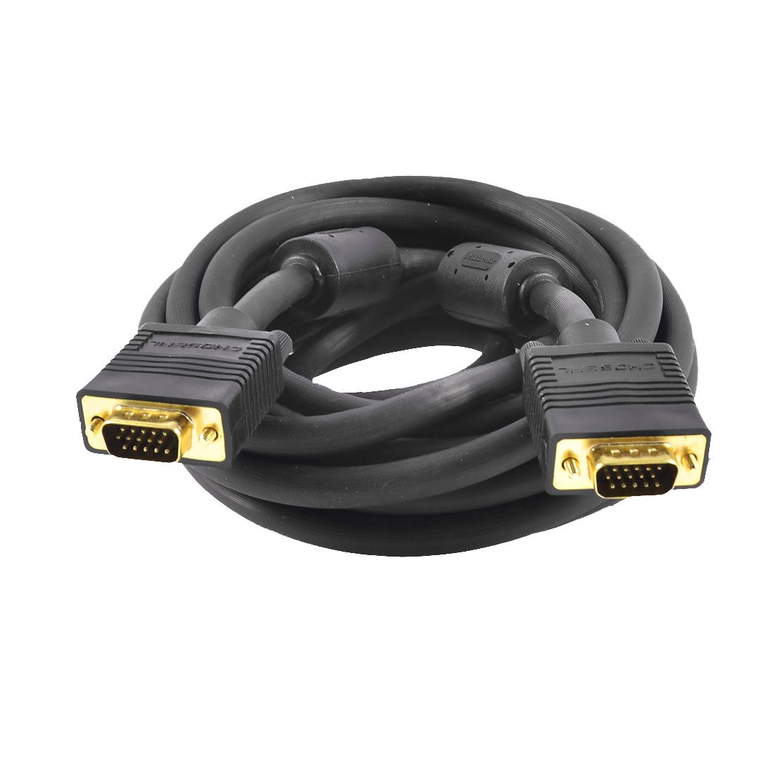 Gilded Interface VGA 15 Pin Male/Male Extension Cable Black 5 Meter