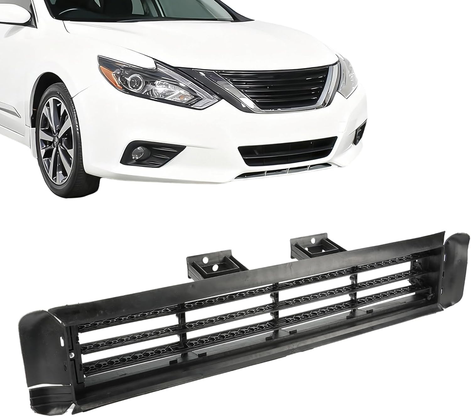 Active Grille Shutter Lower 2015-2018 for Nissan Altima, 2015-2023 for Nissan Murano Replaces 62330-9HS0A NI1206102 Radiator Shutter Black