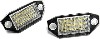 MKVAXR 2 Luces LED for matrícula, Color Blanco, Canbus, for Mondeo MK III, años 2000 a 2007 Luz de matrícula del vehículo