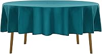 Vista 124 de Rectangle Tablecloth 90x132 inch Washable Polyester Fabric Table Cloth for Wedding Party Dining Banquet Decoration（90x132, Turquoise）
